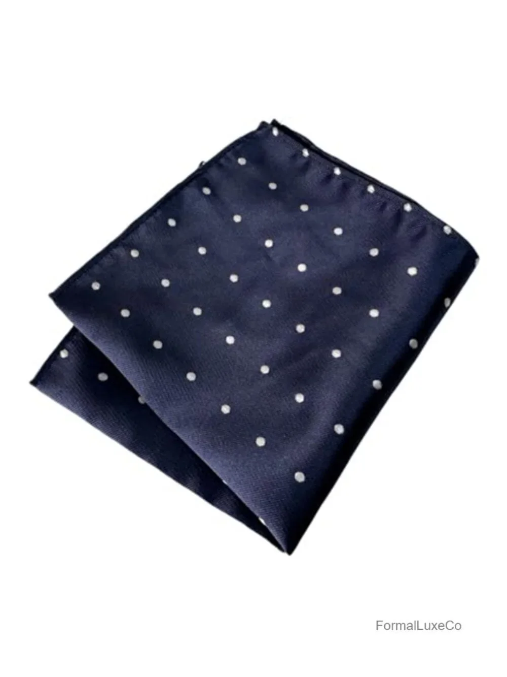 Men's Polka Dot Ascot Tie Cravat Set with Pocket Square and Cufflinks for